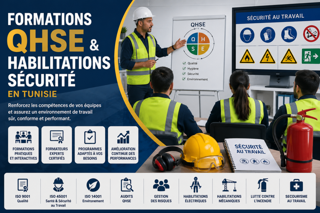 Formations QHSE et Habilitations Sécurité en Tunisie