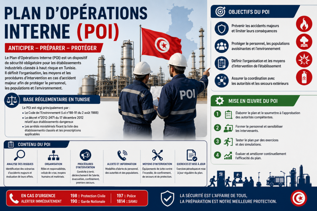 Plan Poi Plan d'Opérations Interne (POI) en Tunisie